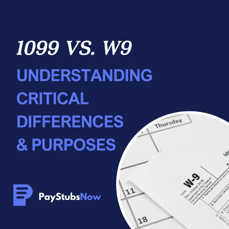 Understanding the difference between a 1099 and W9