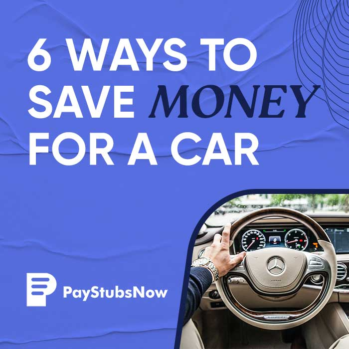 how to save money for a car