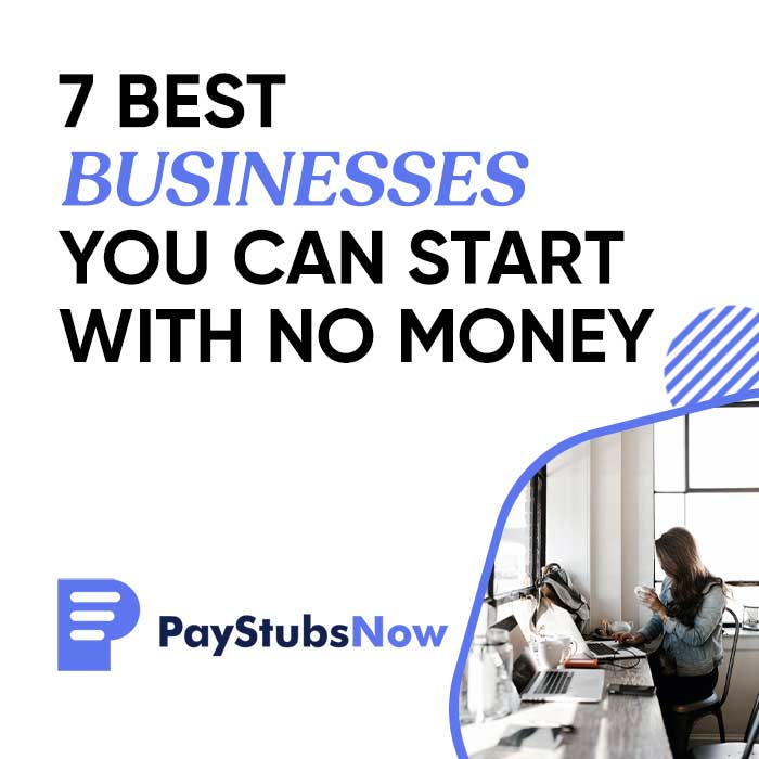 starting a business with no money