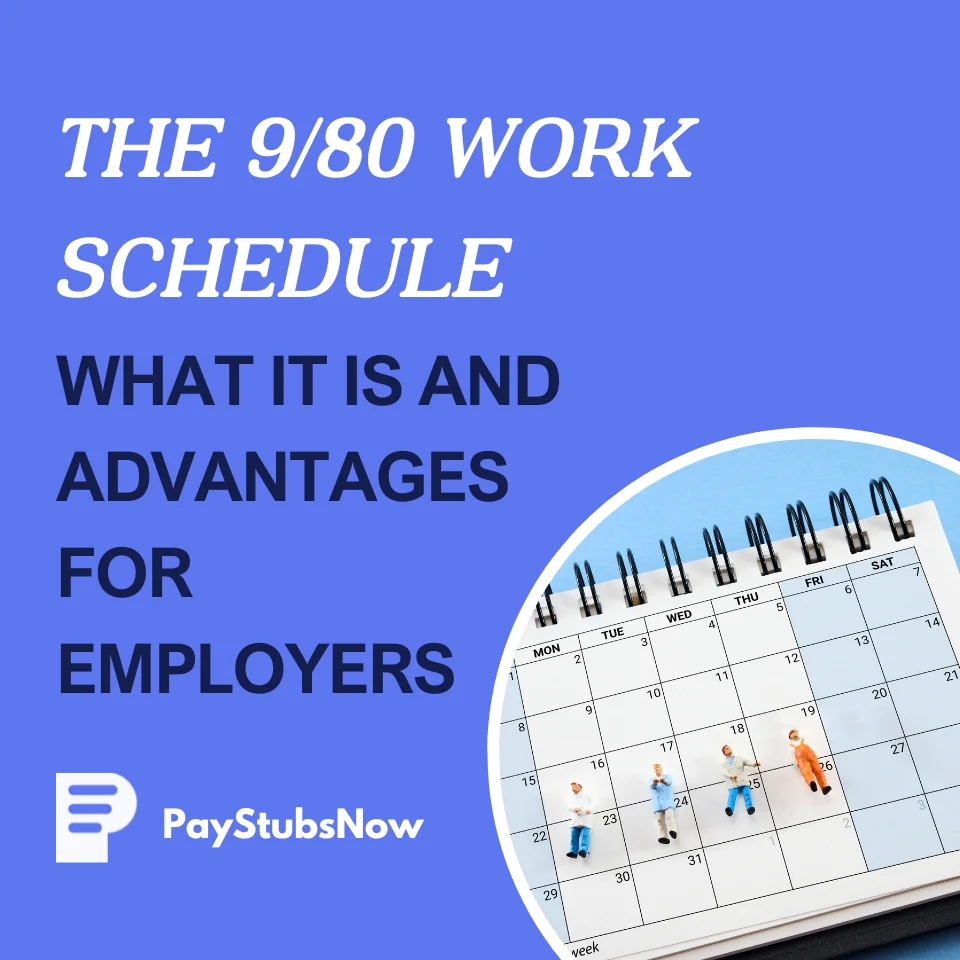 What the 9/80 work schedule is and its advantages for employers