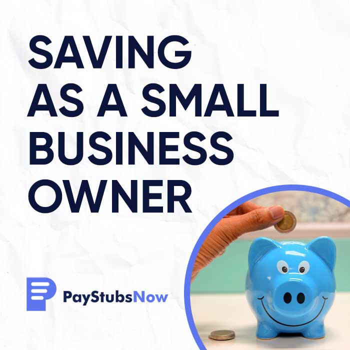 saving as a small business owner now