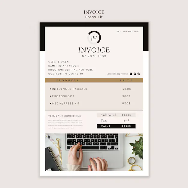 how to create invoice for freelance clients in seconds, freelance invoice template