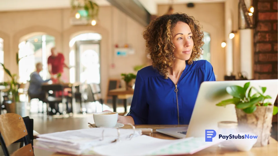 a person sitting at a table with a laptop