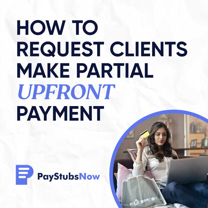 upfront payment