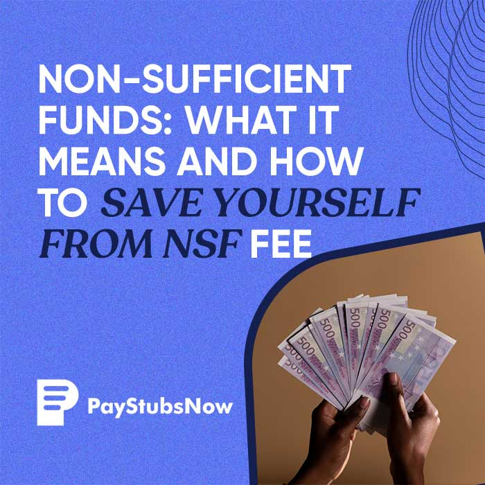 NSF fee - Non-Sufficient Funds