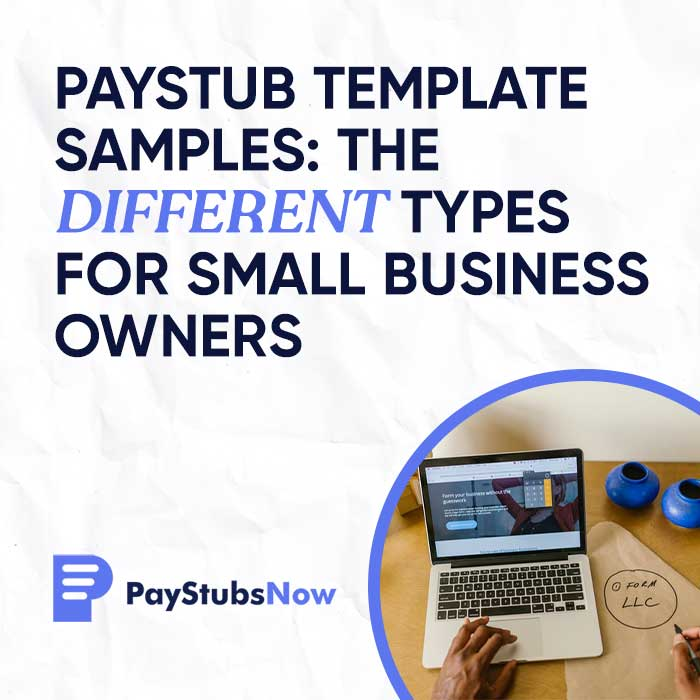 paystub template samples