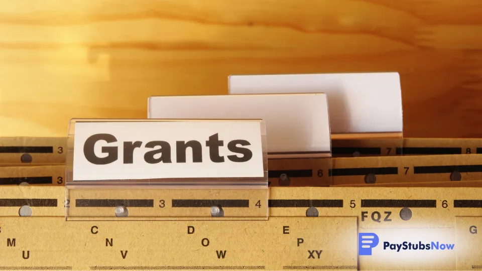 A file in a filing cabinet labeled 'Grants'