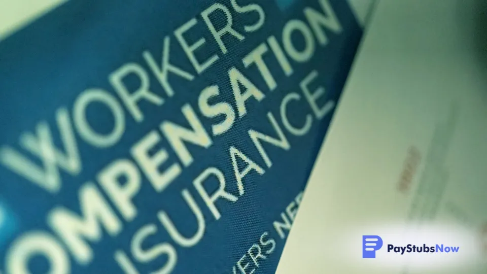 A close up of a workers compensation insurance form