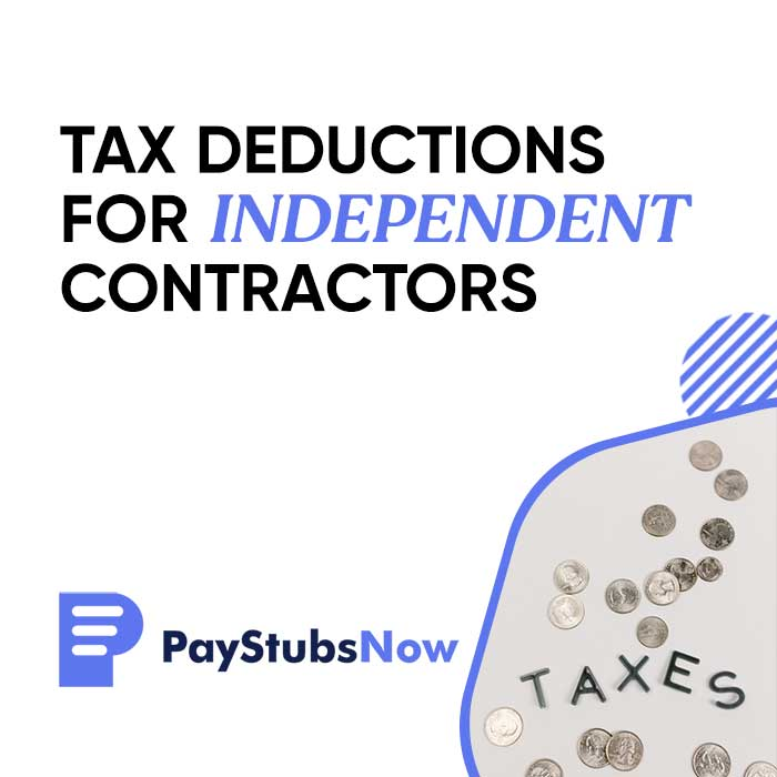 tax deductions independent contractors