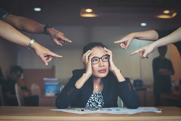 business emotional female portrait human, own job