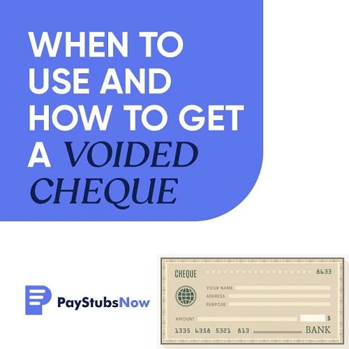 voided cheque